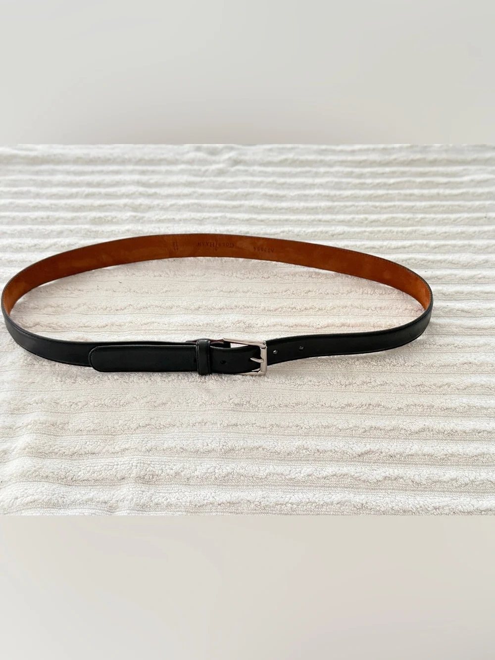Cole Haan Men’s Black Leather Men's Belt - 38